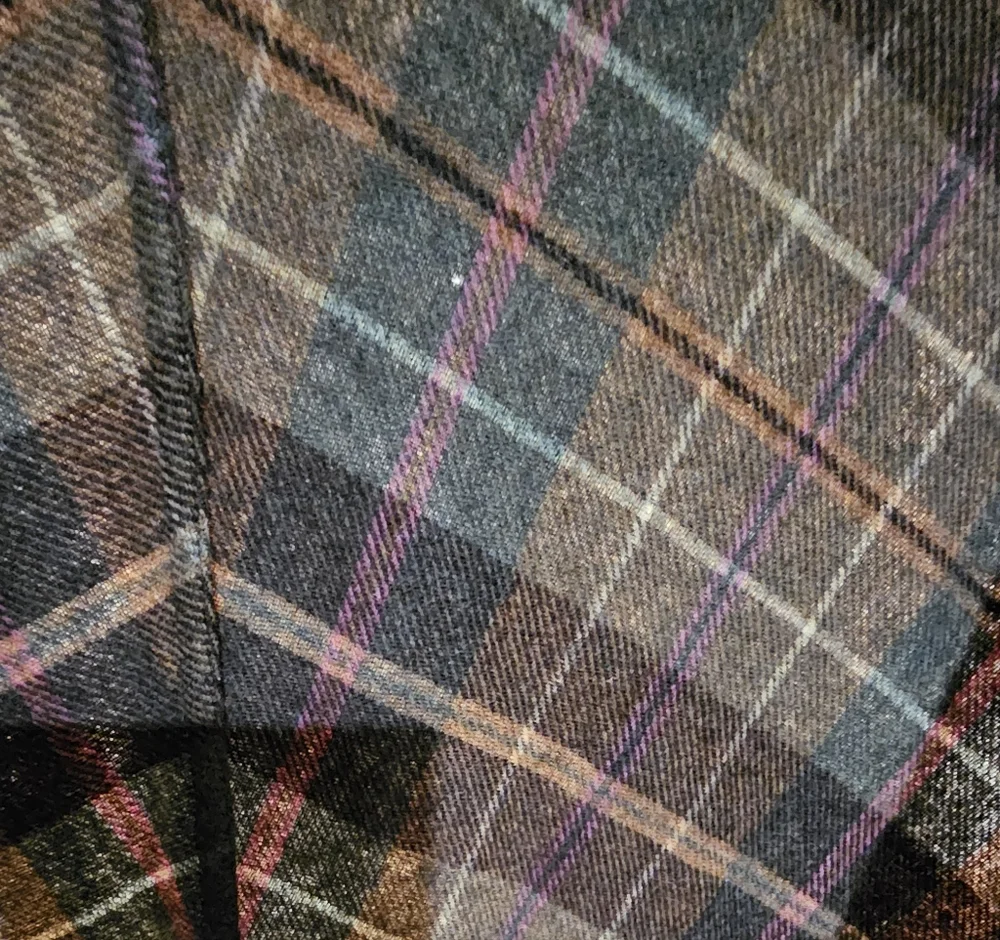 Lauren Ralph Lauren 100% Wool Poncho L/XL Tartan Plaid Cape Beautiful Old Money - Picture 9 of 10